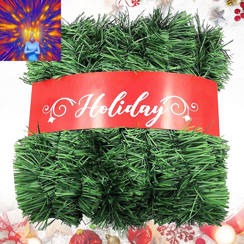 Christmas Garland, Artificial Non-Lit Soft Green Garlands 54FT Classic Christmas
