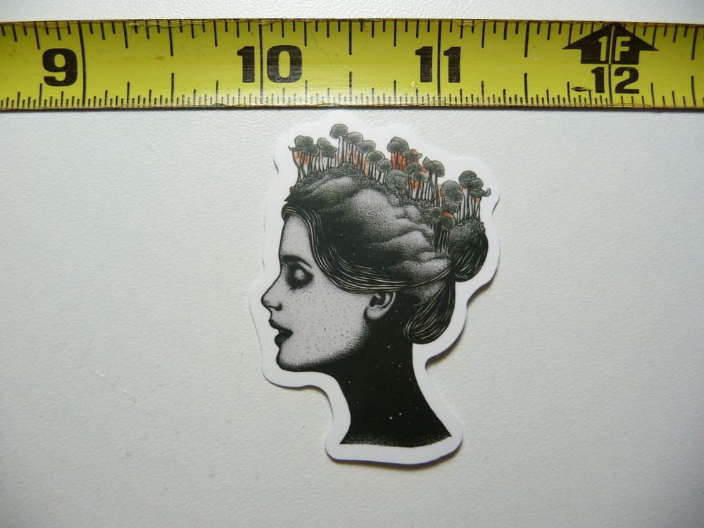 Nature Tree Silhouette Hairstyle Sticker Decal for Outdoor Lovers