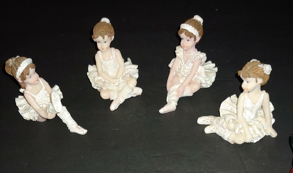 Lot of 4 Ballerina Figurines