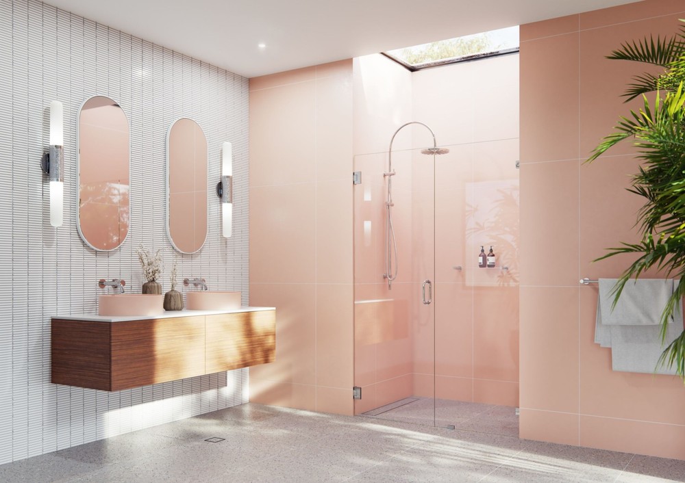 Illume 78H x 48W Frameless Glass Shower Door Hinged Chrome by Glass Warehouse