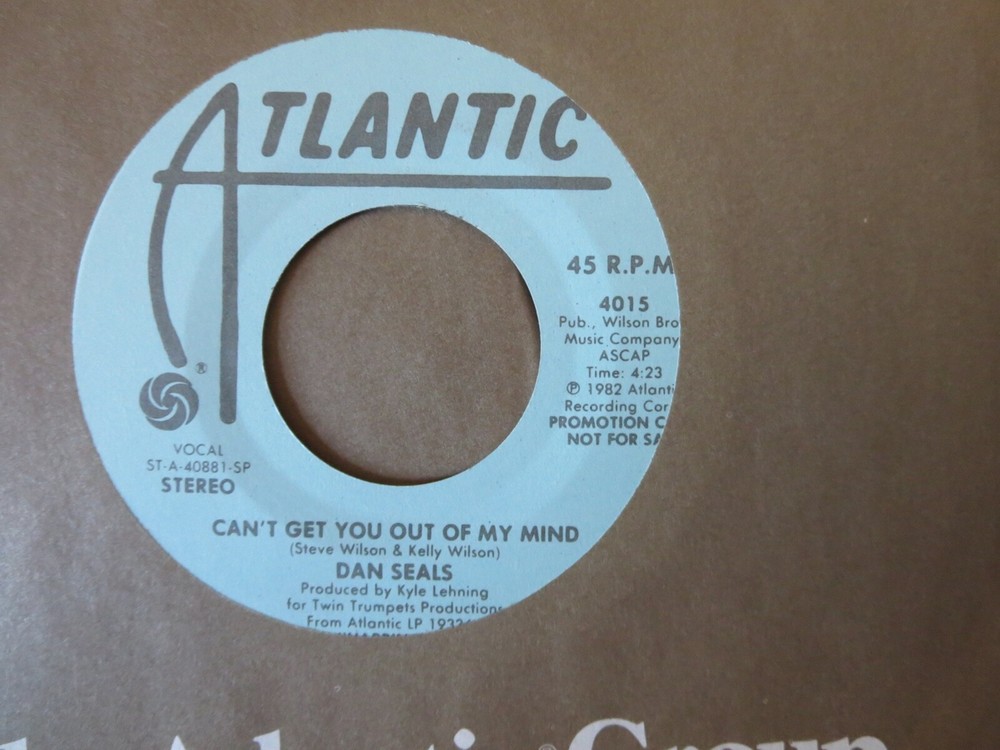 Dan Seals – Can't Get You Out Of My Min PROMO Unplayed Old Stock