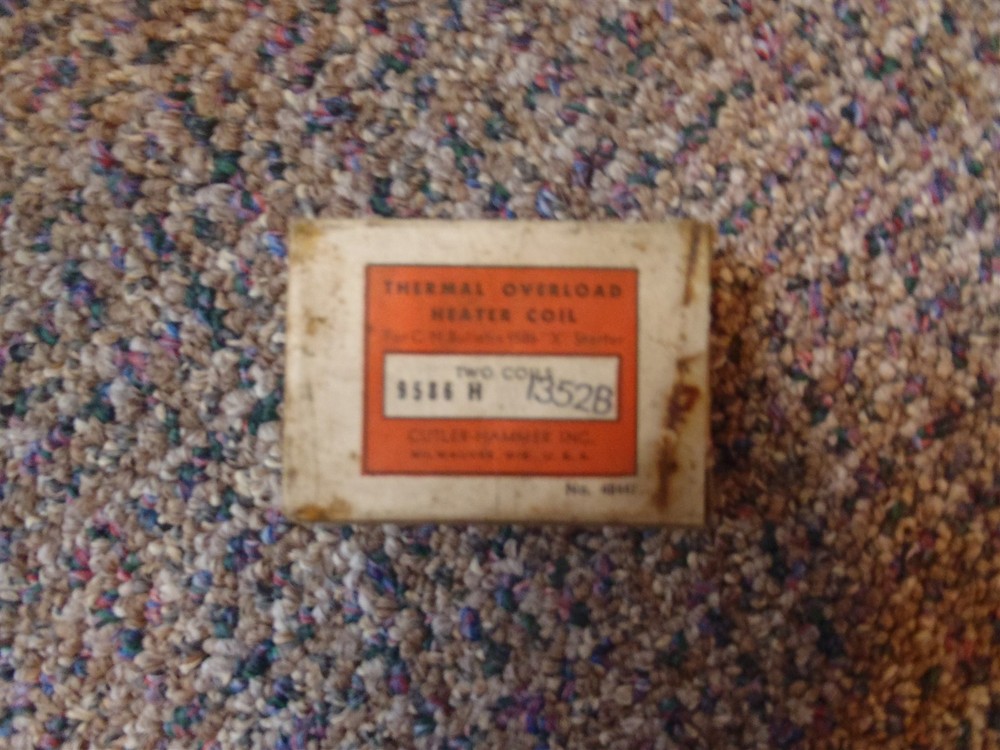Qty=2: CUTLER- HAMMER Thermal Overload Heater coil 9586 H 1352B