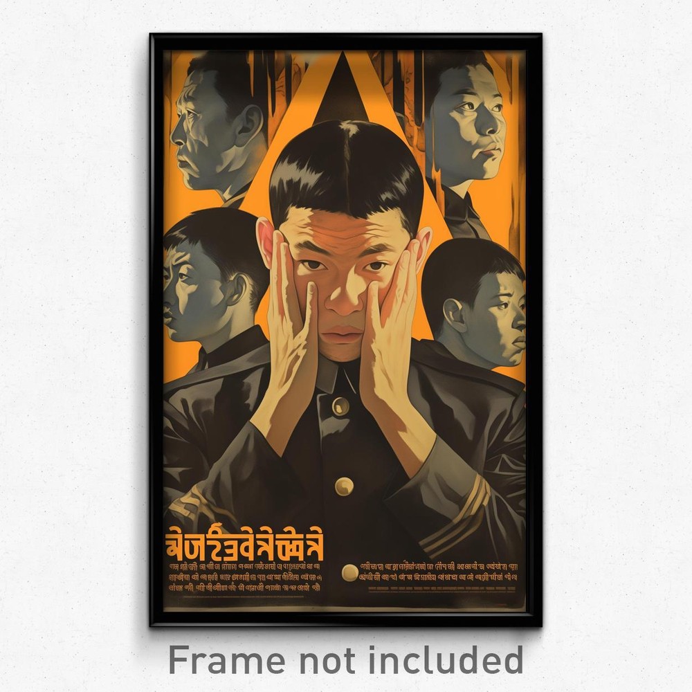 Thai Movie Poster - Man in Grey Sailor Collar Expressing Humiliation