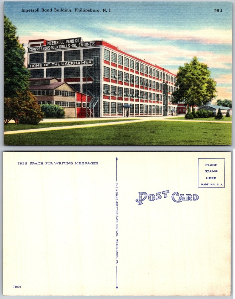 Ingersoll Rand Building Phillipsburg NJ Postcard