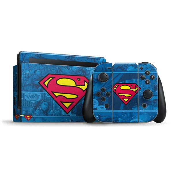 DC Comics Superman Nintendo Switch Bundle Skin - Superman Logo