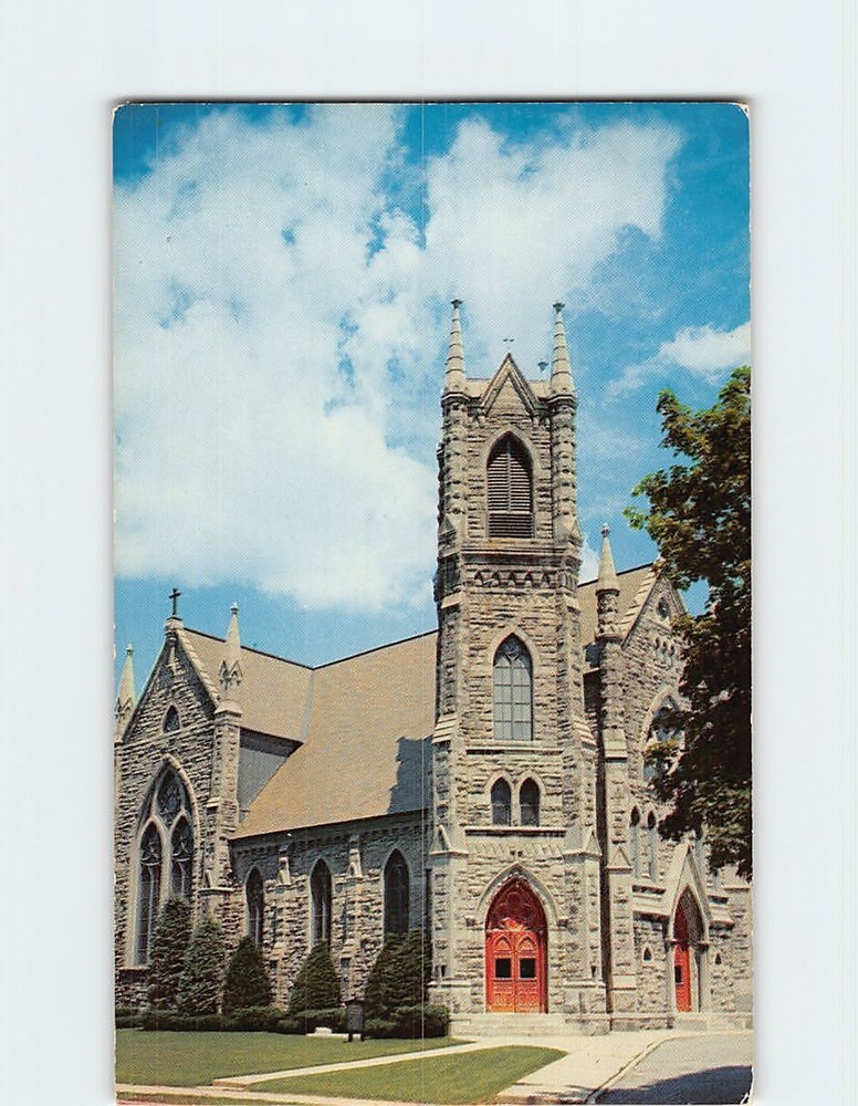 Postcard Church of St. Francis De Sales Bennington Vermont USA