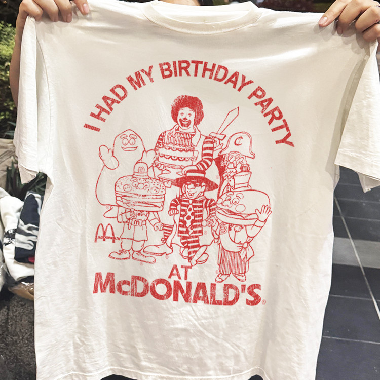 Vintage I Had My Birthday Party At Mcdonald T-shirt FAST SHIPPING 2-3D