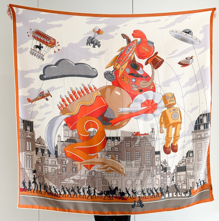 70% cashmere 30% silk printed travel scarf shawl 135cm square