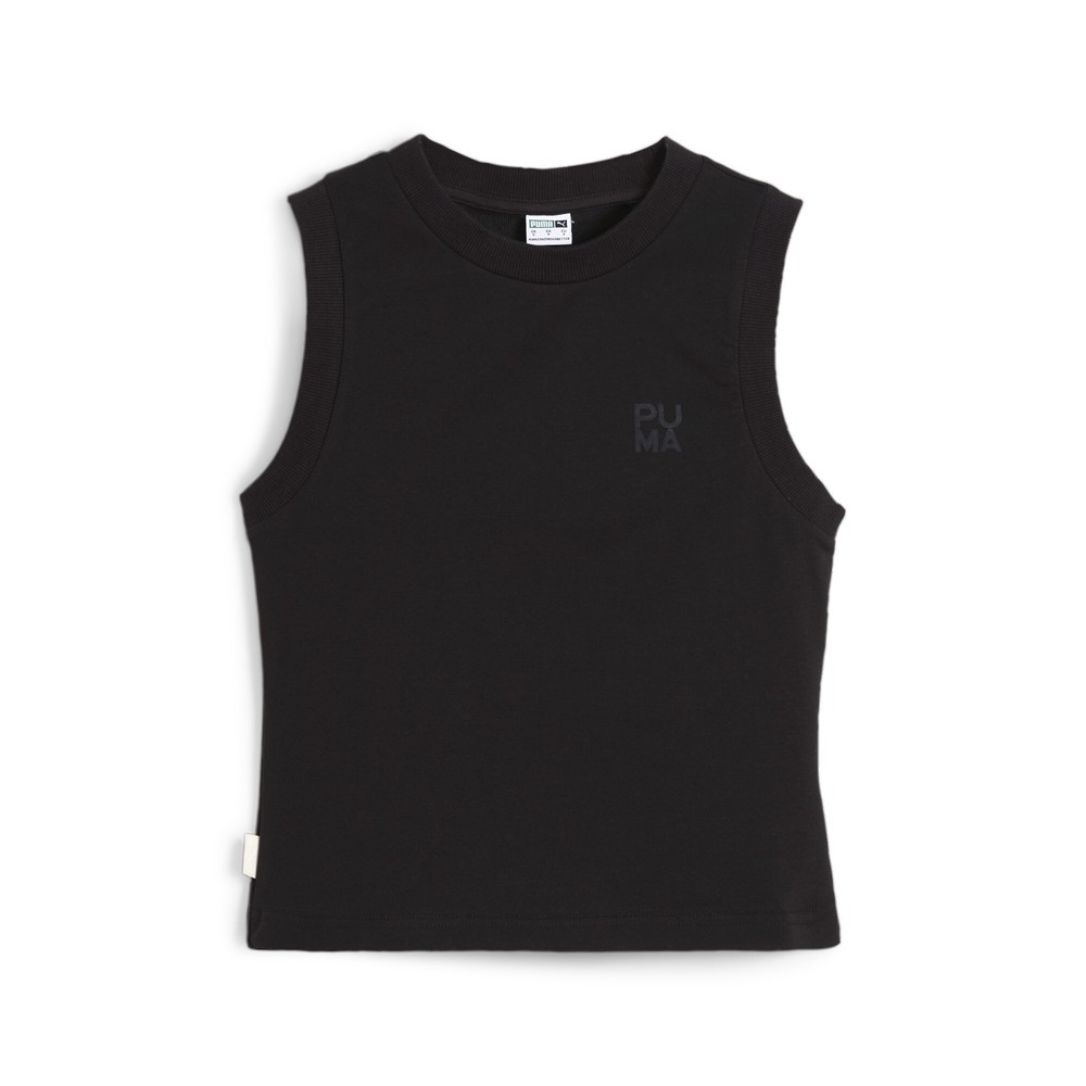 PUMA Infuse Slim Crew Neck Tank Top Womens Black Casual  Athletic 62430801
