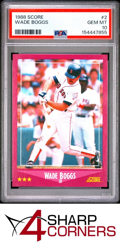 1988 Score #2 Wade Boggs Red Sox Hof Psa 10New cards listed daily! Check back often!