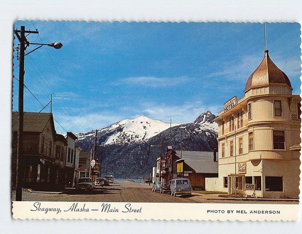 Postcard Main Street Skagway Alaska