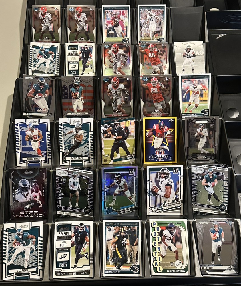 philadelphia eagles Huge 29 Card Lot Jalen Hurts RC Cooper Dejean Saquon Barkley