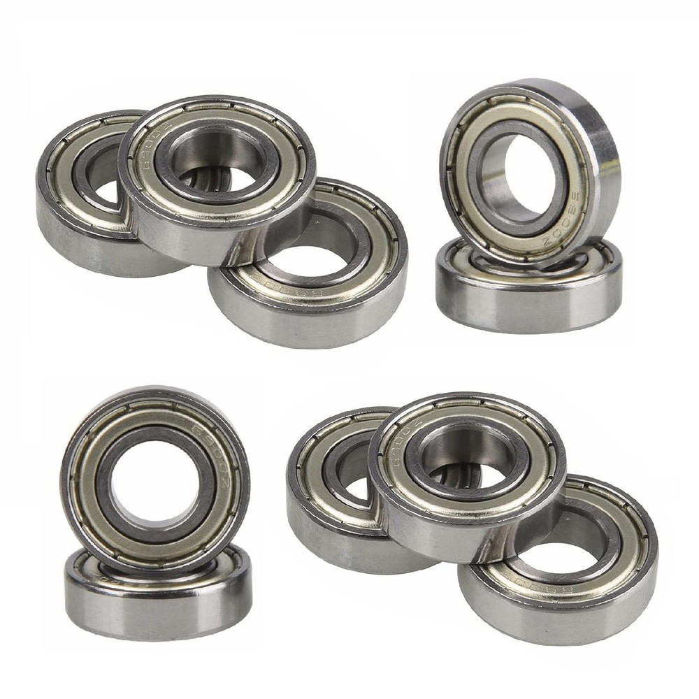 ZZ Metal Deep Groove Ball Bearing 10 Pcs Mini High-Speed Low-Noise Carbon Steel