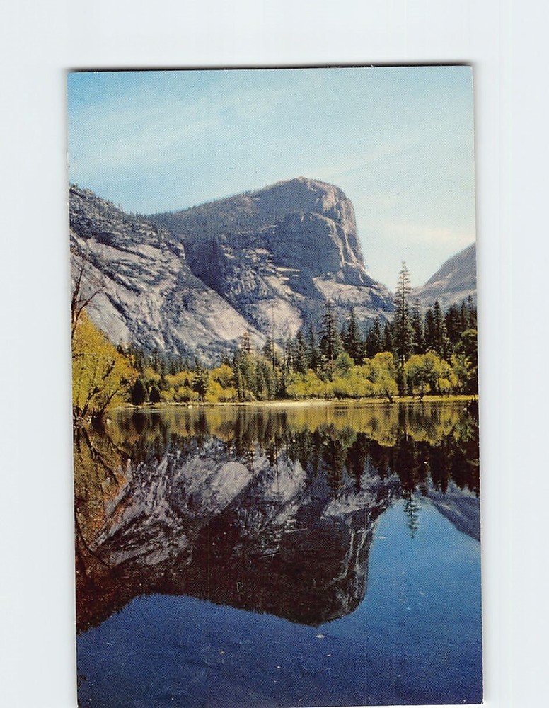 Postcard Mirror Lake & Mt. Watkins Yosemite National Park California USA