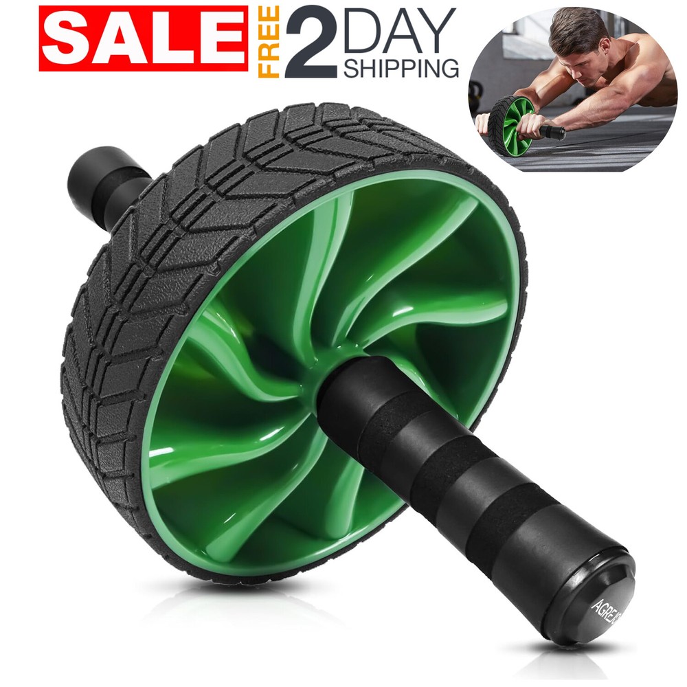 Ab Roller Wheel Exercise Work Out Equipment Home Gym Accessories For Men & Women