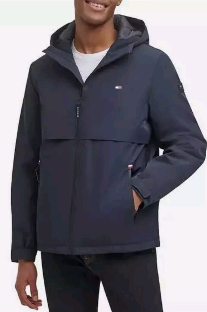 Tommy Hilfiger Mens Navy Softshell Performance Jacket Large NWT  