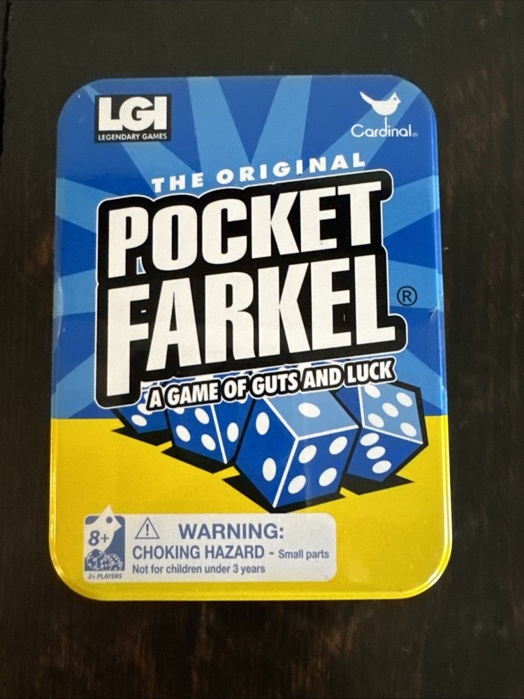The Original Pocket Farkel A Game of Guts and Luck Dice Travel Size New