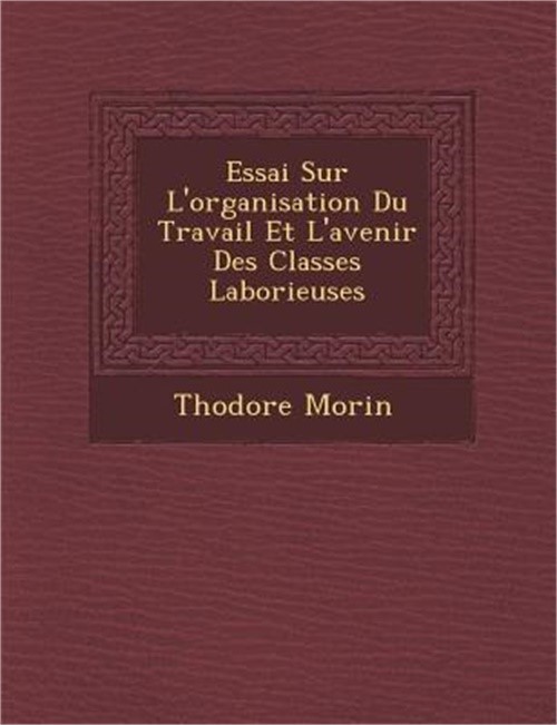 Essai Sur L'organisation Du Travail Et L'avenir Des Classes Laborieuses (Paperba