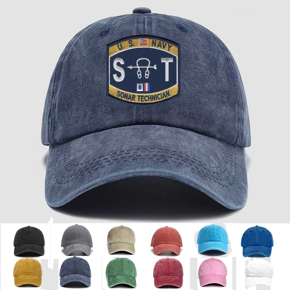 Custom Embroidered Hat Sonar Technician Rating, Veteran Cap, Trucker Hat, Gift
