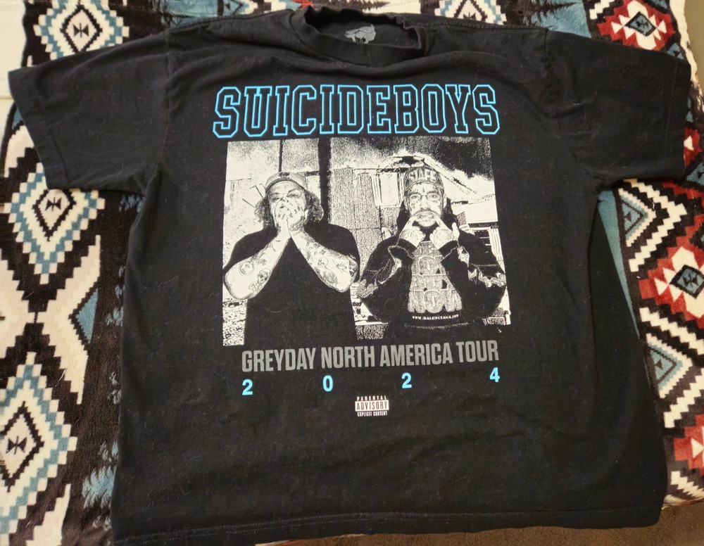 Suicide Boys G59 2024 Greyday North America Tour Concert Merch T Shirt Black Xl