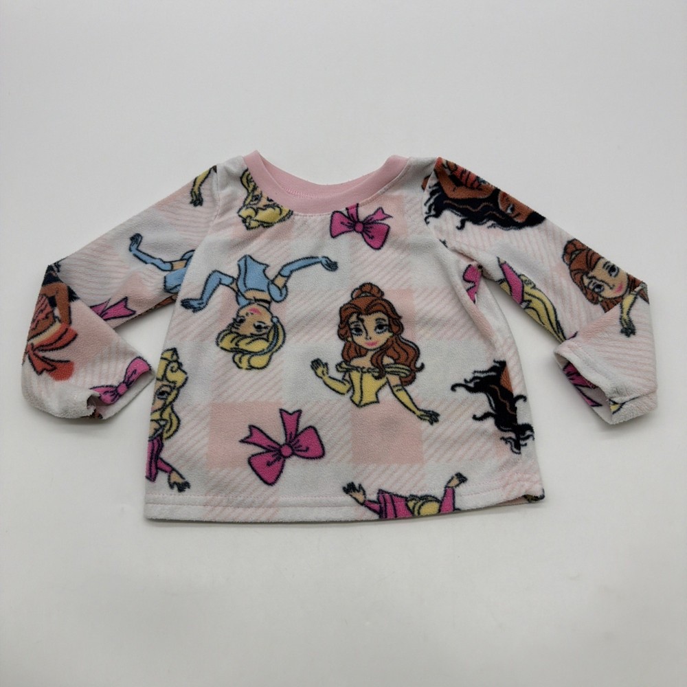 Disney Princess Slip Wear Sweater Kids Girls Size 2T Multicolor Logo Aop.#45456