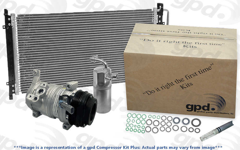 A/C Compressor and Condenser Kit for Hyundai Accent - New Replacement