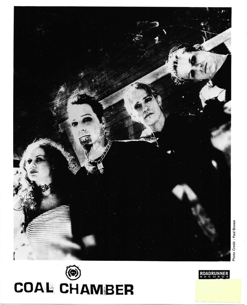 COAL CHAMBER Rare 2002 PROMO PRESS PUBLICITY 8x10 PHOTO PICTURE for Dark CD