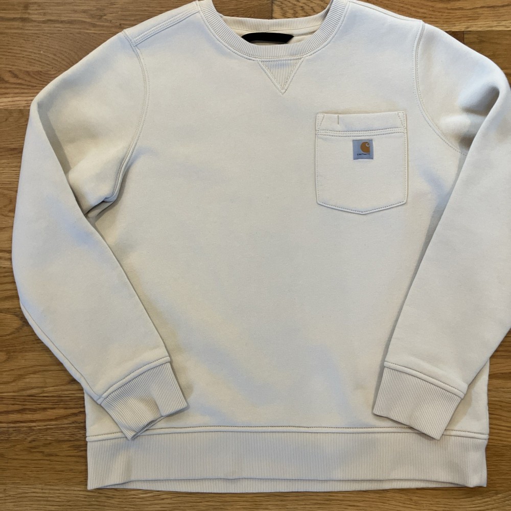 Carhartt Women’s Beige Relaxed Fit Sweatshirt Size Large (12-14)