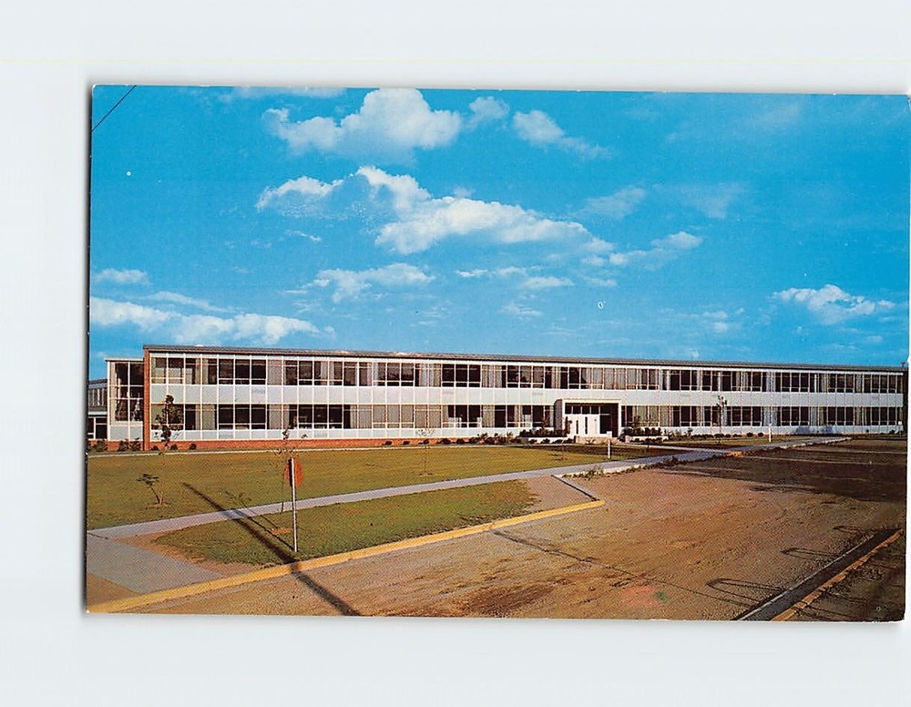 Postcard Eugene Rowe Hall Central Michigan University Mt. Pleasant Michigan USA