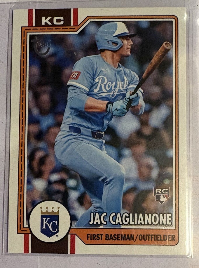 JAC CAGLIANONE 2026 TOPPS SERIES 1 ROOKIE VINTAGE STOCK ROYALS RC 98/99 #138