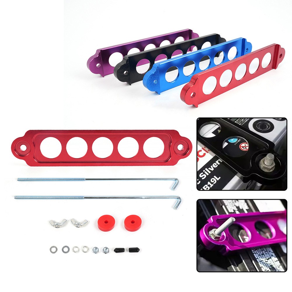 Car Battery Hold Down Bracket Holder Aluminum Alloy Car Battery Bracket
