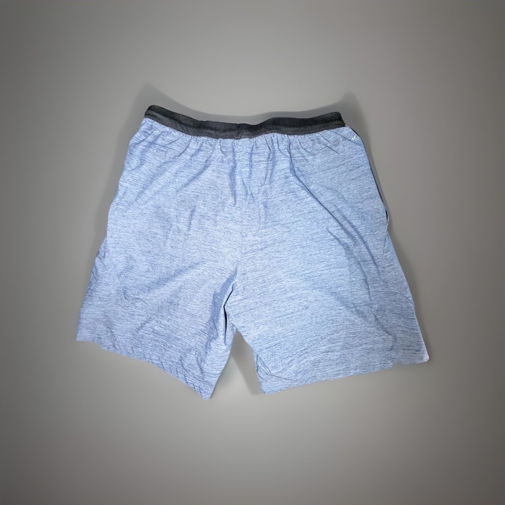 adidas Men's Blue Athletic Knit Shorts M Polyester Drawstring 7