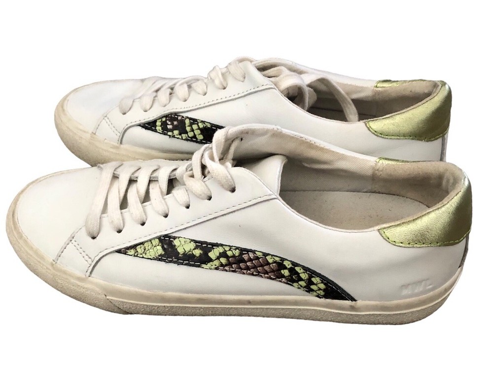 Madewell Snake Embossed Low Top Sneakers Women’s Size 7.5 Style AH767