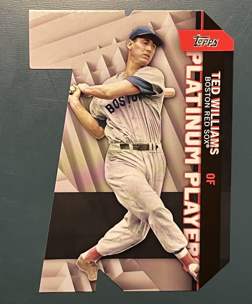 2021 Topps Platinum Players Die-Cut Ted Williams #PDC-27 Black Parallel /299