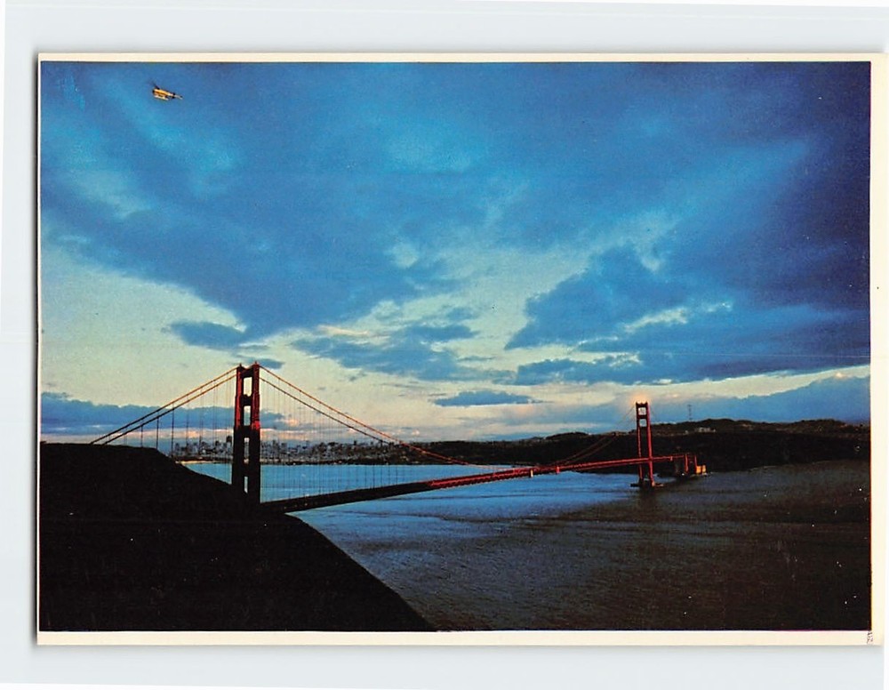 Postcard Golden Gate Bridge San Francisco California USA