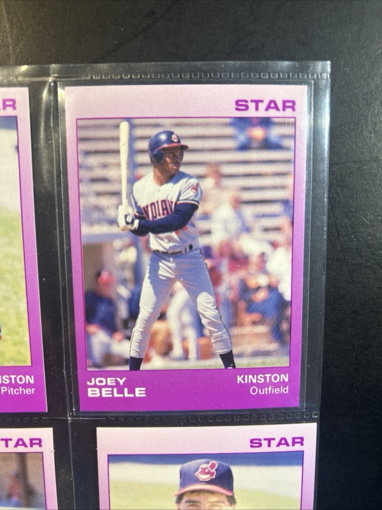 1988 Star Company KINSTON Minor League Set W/ JOEY BELLE, 24 Card Set. Indians