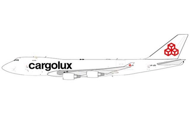 JC Wings 1/400 747-400 Airplane LX-JCV Cargolux