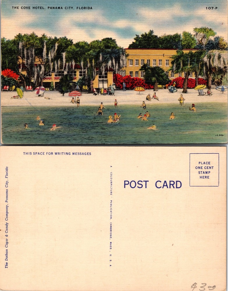 Cove Hotel Panama City Florida FL Postcard