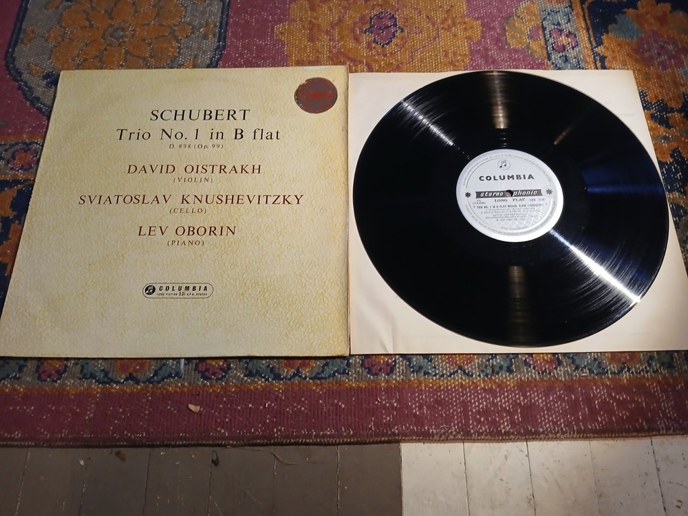 Oistrakh-Knushevitsky&Oborin/Schubert:trio/Uk Emi Columbia Stereo Sax 2281