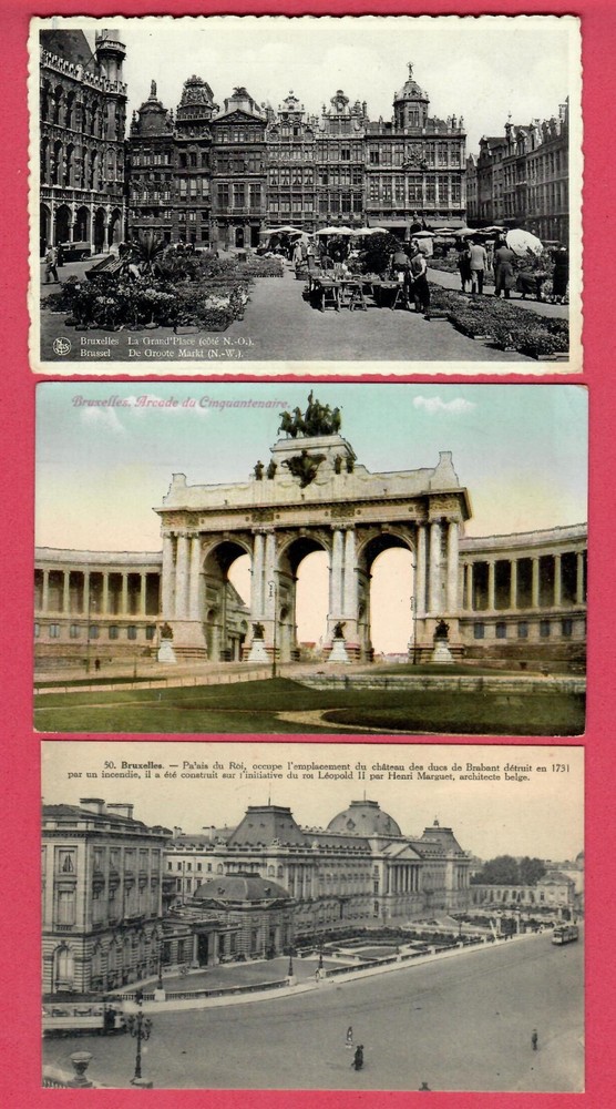 Belgium Brussel Lot Of 7 Vintage Pc. 1032