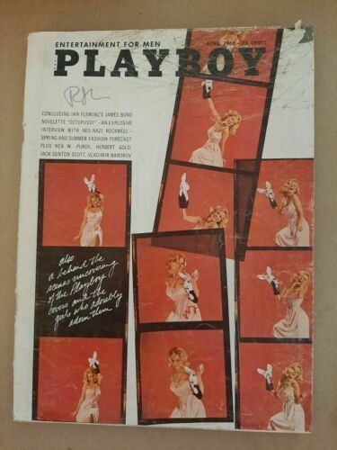 Vintage Playboy Magazine April 1966 Rockwell Very Good