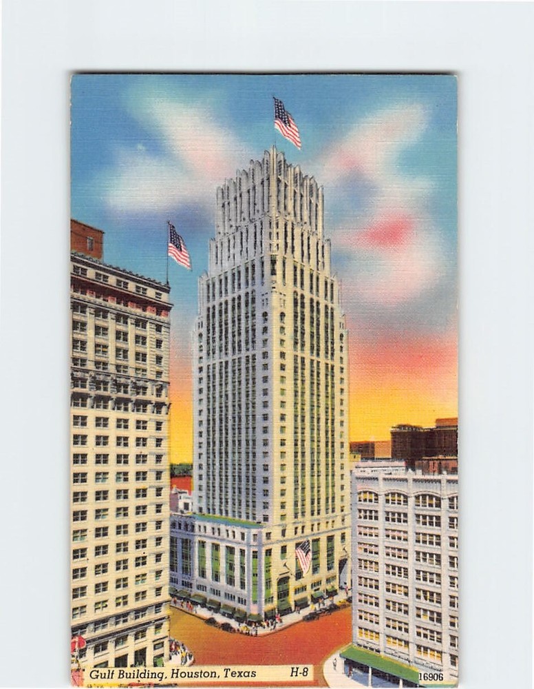 Postcard Gulf Building Houston Texas