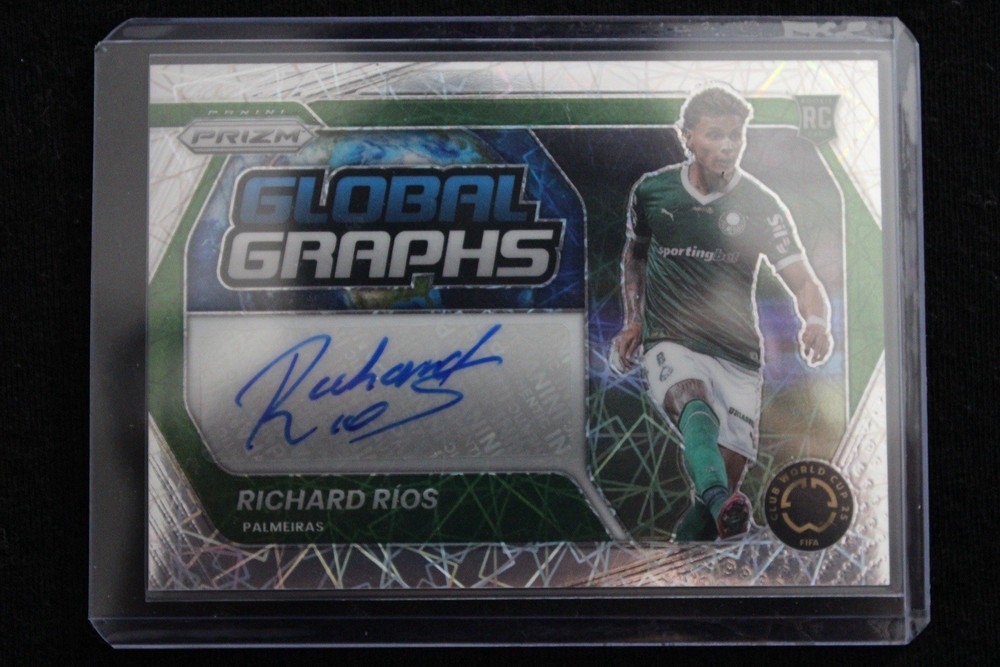 2025 Panini Prizm FIFA Club World Cup Global Graphs Richard Ríos Autograph Rook…