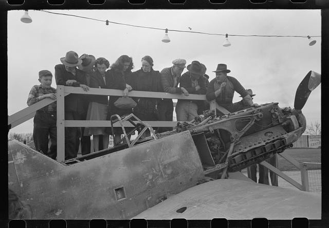 Bakersfield California 1942 German Messerschmitt Display Plane Wreckage