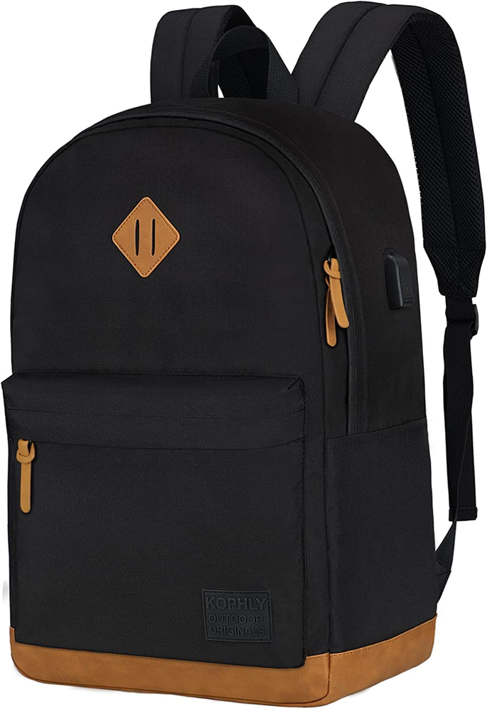 Large USB Travel Laptop Backpack for Men & Women - Classic Style