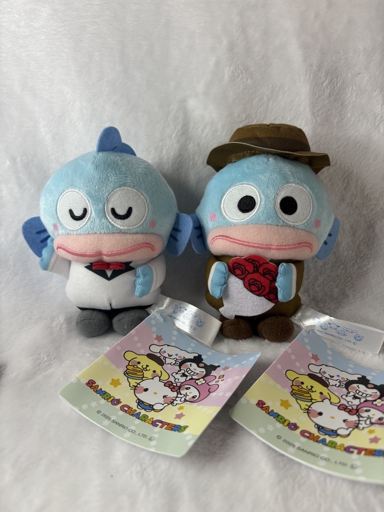 Sanrio Hangyodon Dandyism Yurukawa Characters Plush Doll Toy 5