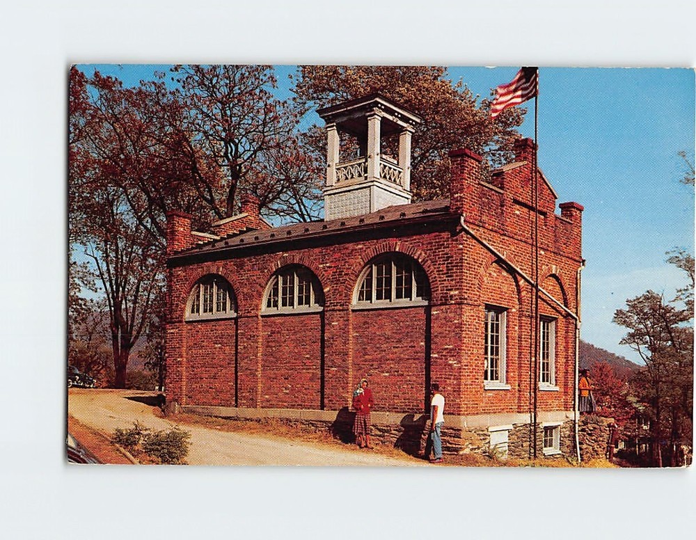 Postcard John Brown's Fort At Campus Storer College Harpers Ferry West Virginia