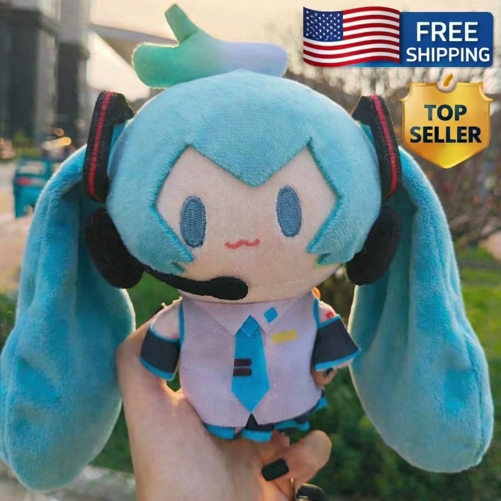15cm Hatsune Miku Plush Doll Kawaii Q Version Anime Figure Toy Soft Stuffed Coll
