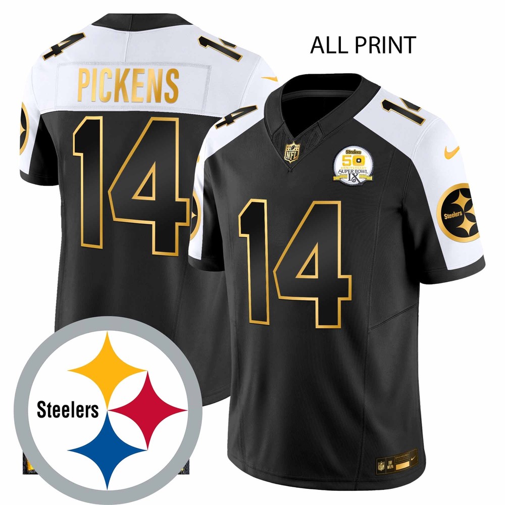 SteelersxPittsburgh #14GeorgePickens 50th Anniversary of SuperxBowl IX-All Print