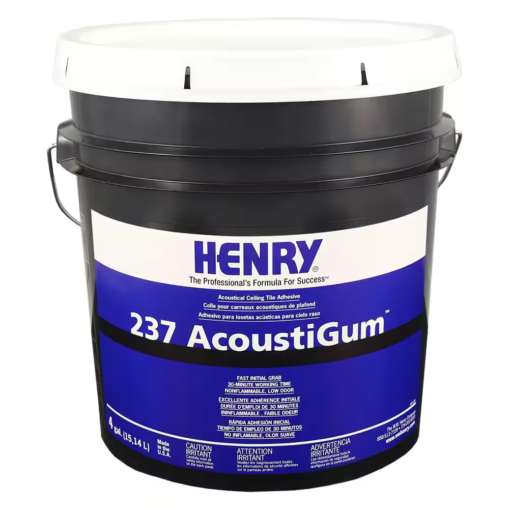 237 - 4 Gallon Acoustical Ceiling Tile Adhesive for Secure Installation